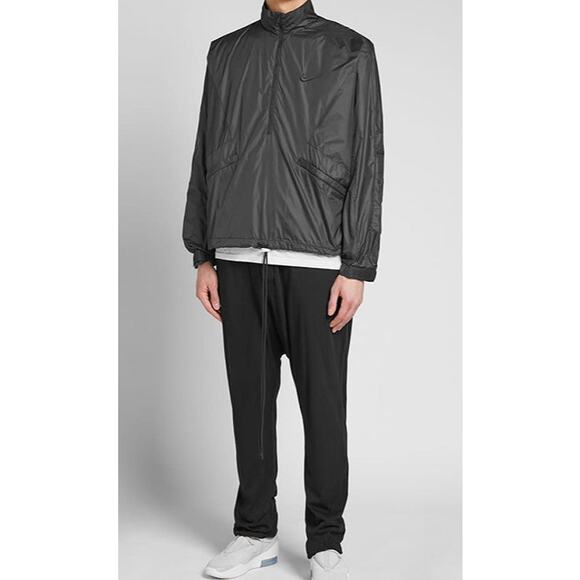 Fear of God Essentials x Nike Air Long-Sleeve Half Zip Jacket 'Black' Men's XL - Picture 1 of 16